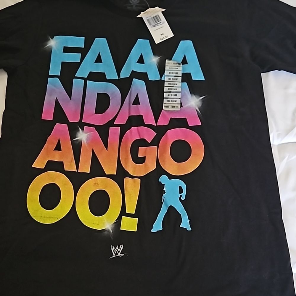 NEW WWE Black Fandango Unisex T-Shirt Size M